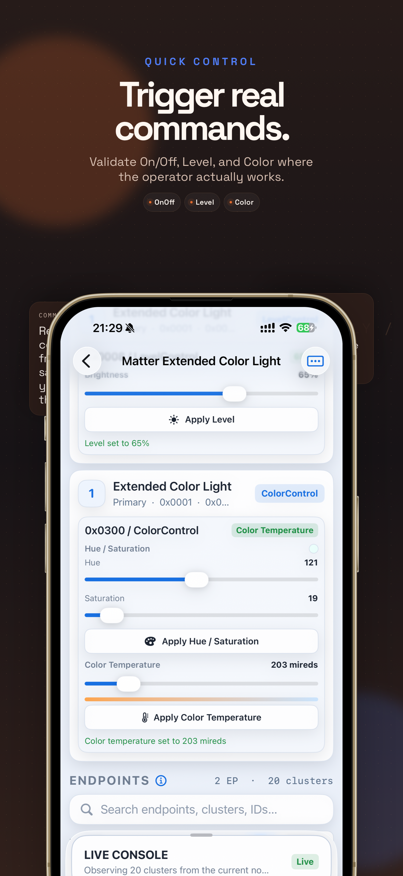 Matterlyzer command workbench screen
